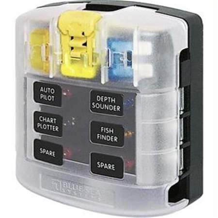 BLUE SEA SYSTEMS Open Fuse Block, CC UL Class, 30 to 100A Amp Range, 32V DC Volt Rating 5028